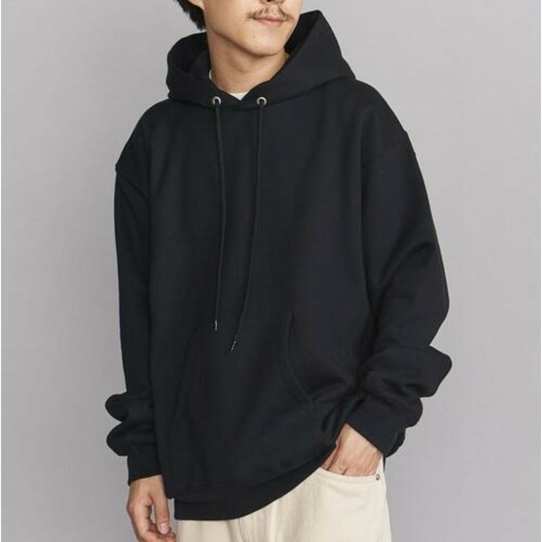 BEAUTY&YOUTH UNITED ARROWS(ビューティアンドユースユナイテッドアローズ)のBEAUTY&YOUTH UNITED ARROWS ビューティーアンドユース ユナイテッドアローズ フラフィースウェットパーカー 1212-175-7708 XXL(MAX LARGE) ブラック プルオーバー トップス【中古】【BEAUTY&YOUTH UNITED ARROWS】 メンズのトップス(パーカー)の商品写真