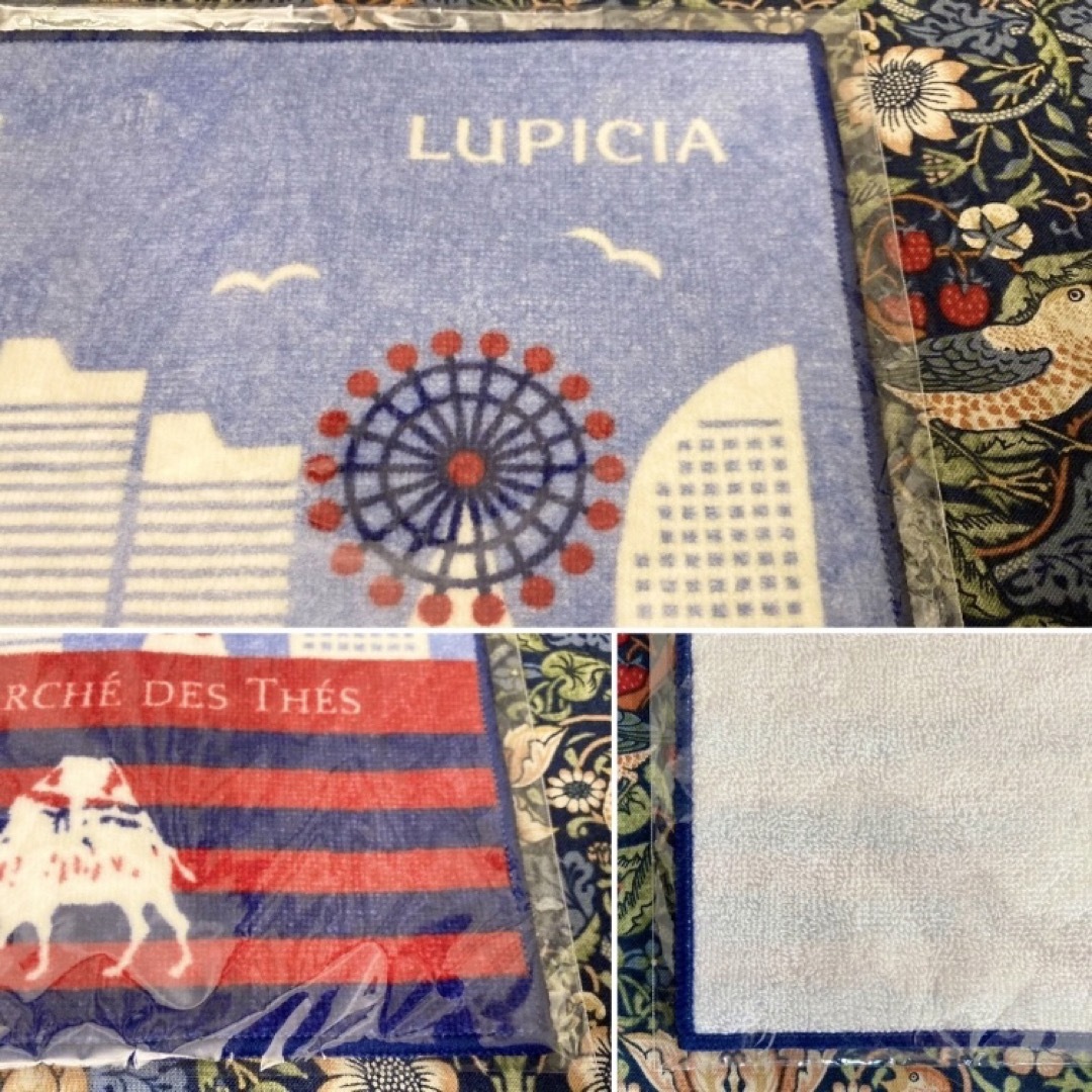 LUPICIA(ルピシア)の新品 LUPICIA ルピシア ハンカチタオル 4枚セット🚢横浜限定デザイン🎡 レディースのファッション小物(ハンカチ)の商品写真