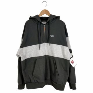 【LRG】エルアールジー　ボーダースウェットパーカー黒グレー高品質❗️超美品❗️