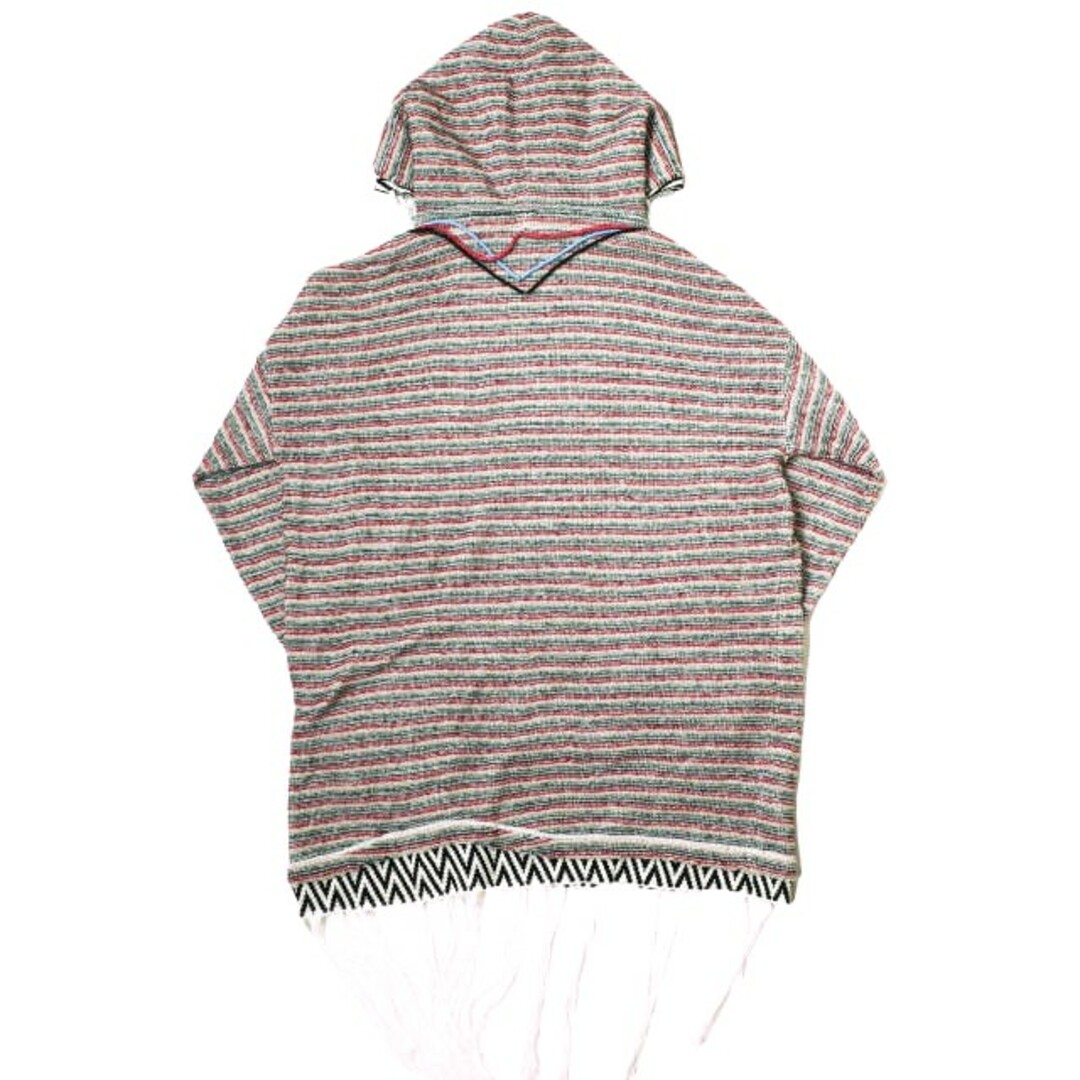 LOEWE(ロエベ)のLOEWE x Paula's Ibiza ロエベ パウラズ イビザ 別注 イタリア製 MULTICOLOUR KNIT HOODIE マルチボーダーフリンジニットパーカー H3299000SM M MULTICOLOR プルオーバー ネックレス トップス【中古】【LOEWE × Paula's Ibiza】 メンズのトップス(パーカー)の商品写真