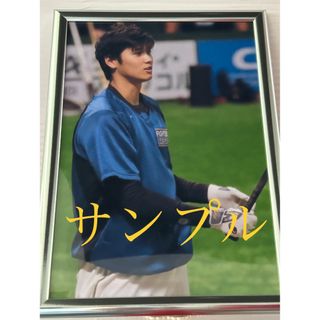 ホッカイドウニホンハムファイターズ(北海道日本ハムファイターズ)の◆大谷翔平　ファイターズ時代　貴重A4写真説明↓最後まで是非！フレームカラー銀色(応援グッズ)