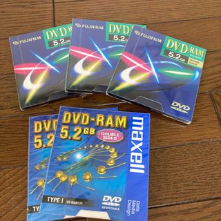 フジフイルム(富士フイルム)のFUJI FILM DVD-RAM5.2A maxell 全部で5枚セット(その他)