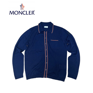 モンクレール(MONCLER)のMONCLER ボタンアップニットポロカーディガン 極美品　(ポロシャツ)