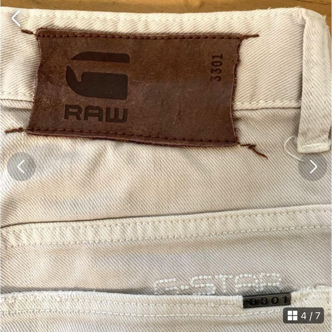 G-STAR RAW(ジースター)のG-STAR ROW デニムW28 生成色 メンズのパンツ(デニム/ジーンズ)の商品写真
