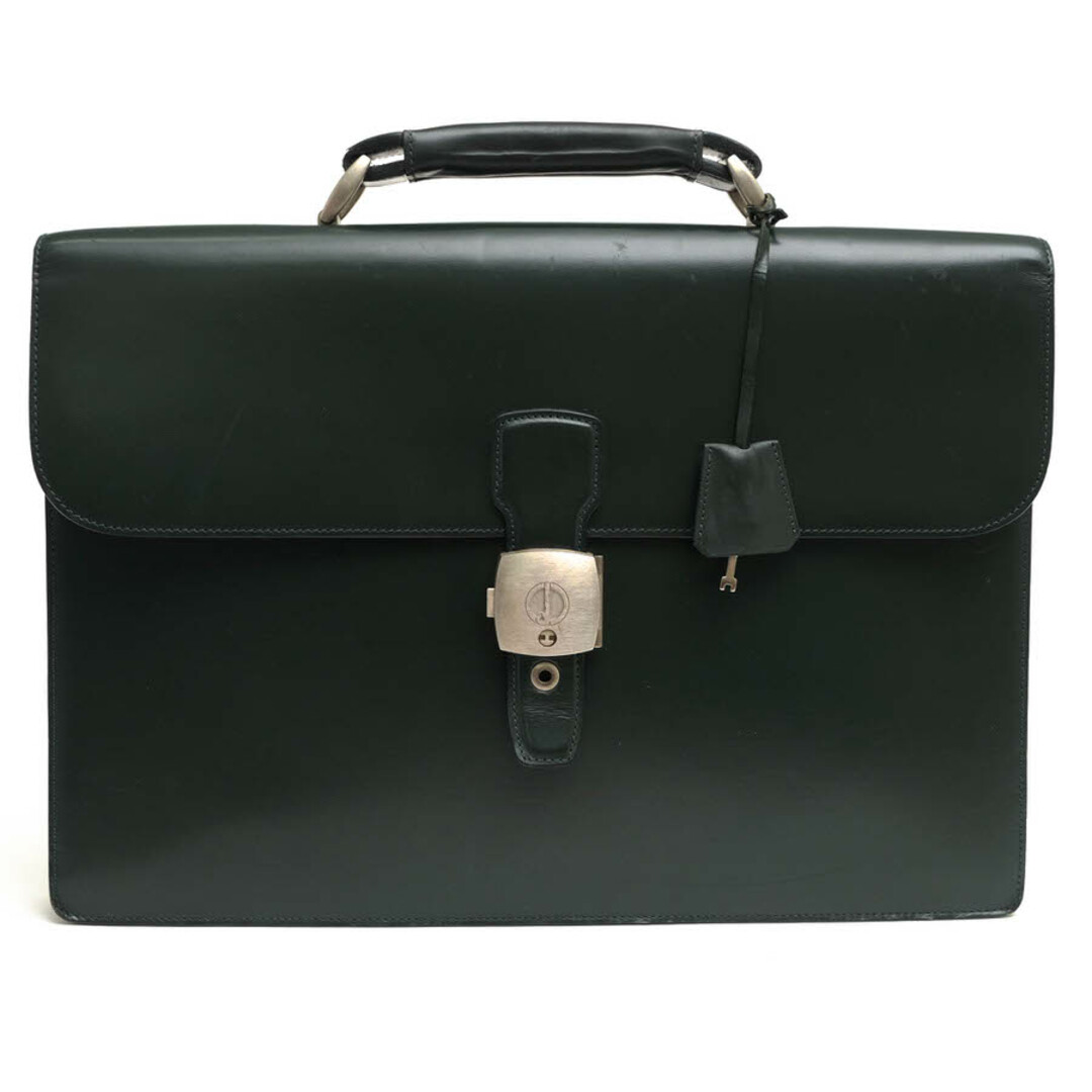 ダンヒル／Dunhill バッグ ブリーフケース ビジネスバッグ 鞄 ビジネス メンズ 男性 男性用レザー 革 本革 グリーン 緑  YR8010A Leather Confidential Briefcase コンフィデンシャル フラップ式