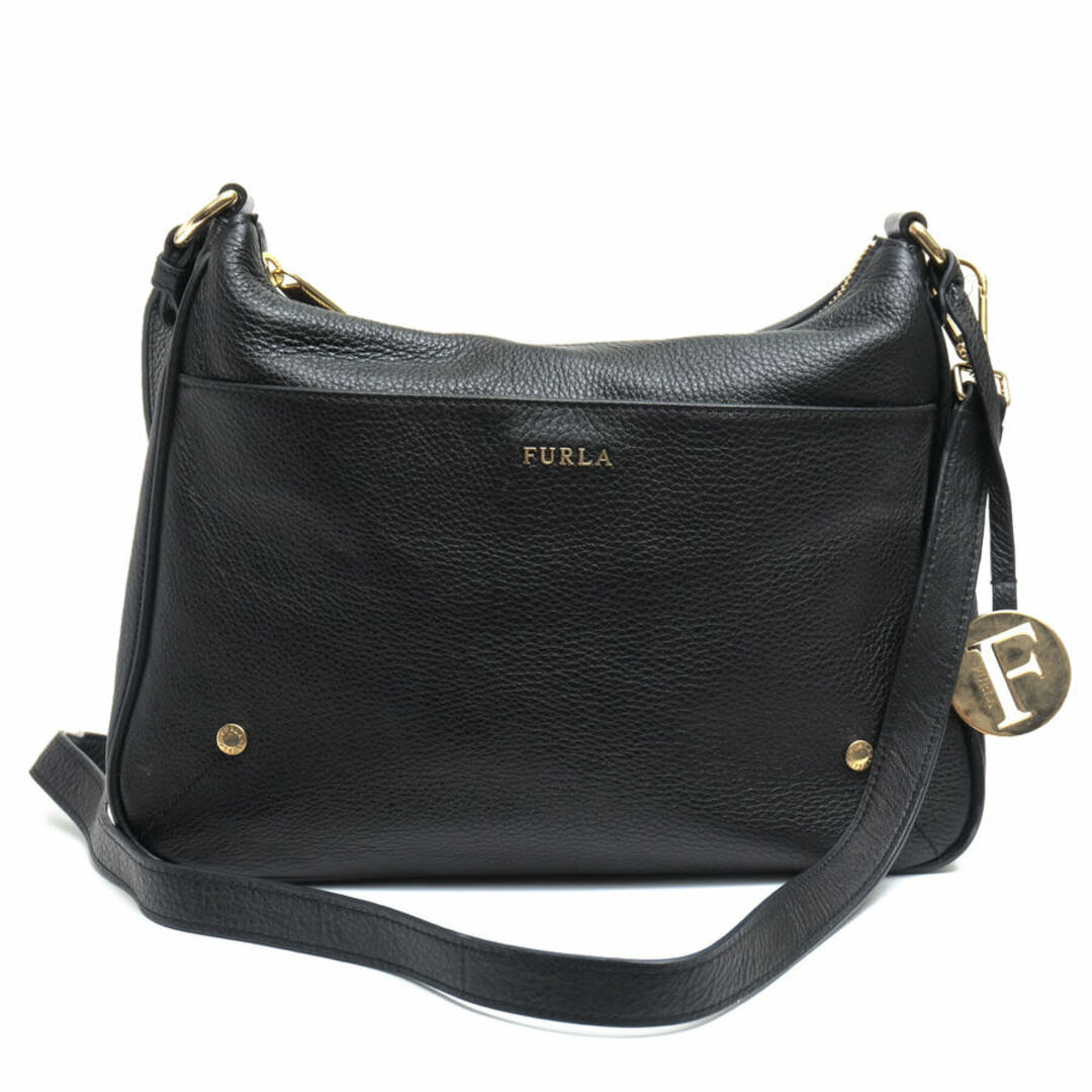 055003● FURLA レザー ショルダー バッグ