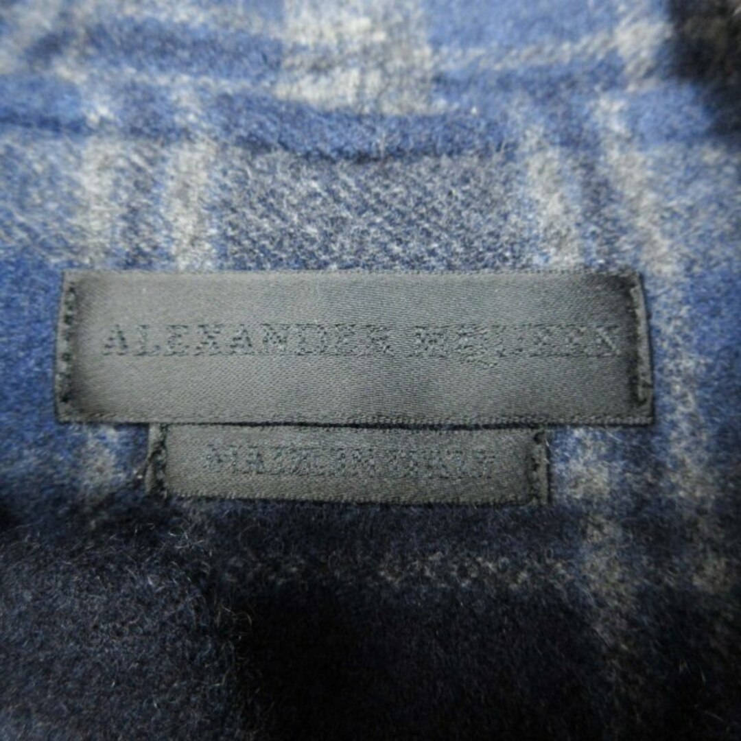 Alexander McQueen(アレキサンダーマックイーン)のアレキサンダーマックイーン マフラー ドッキング チェック シャツ 長袖 メンズのトップス(シャツ)の商品写真