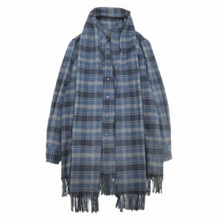 アレキサンダーマックイーン(Alexander McQueen)のアレキサンダーマックイーン マフラー ドッキング チェック シャツ 長袖(シャツ)