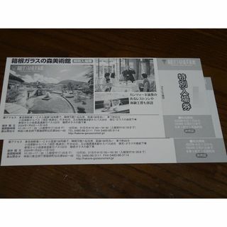 箱根ガラスの森美術館　特別入場券　2枚(美術館/博物館)