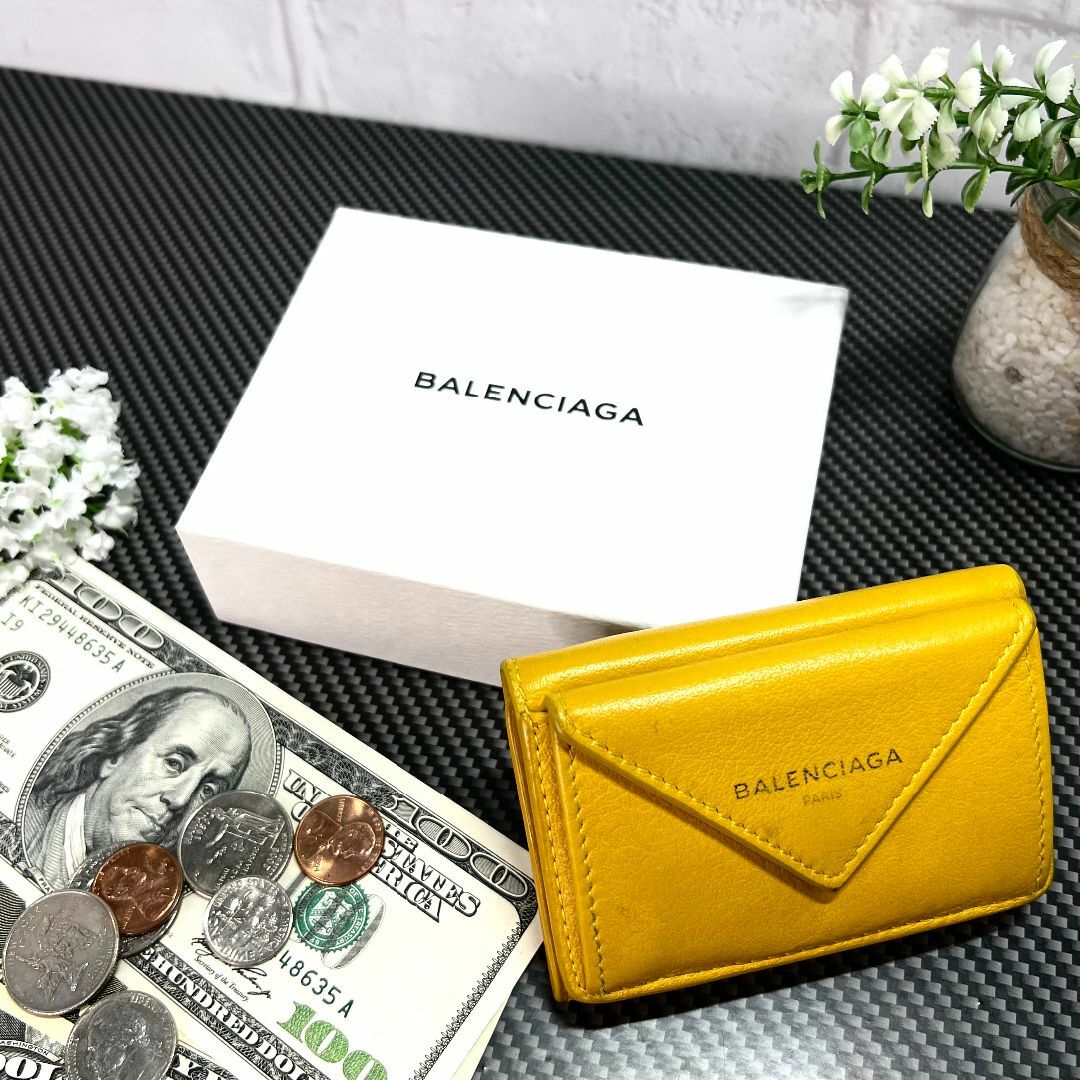 ！正規品！BALENCIAGA　バレンシアガ　ミニウォレット 三つ折り財布