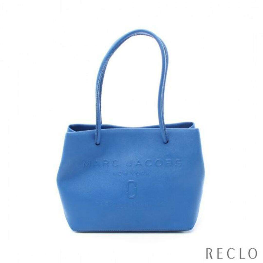 MARC JACOBS(マークジェイコブス)のLogo Shopper ショルダーバッグ トートバッグ レザー ブルー レディースのバッグ(トートバッグ)の商品写真