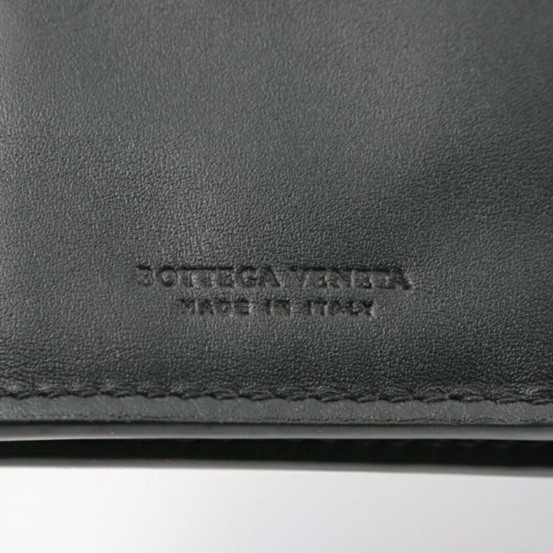 Bottega Veneta(ボッテガヴェネタ)のイントレチャート 二つ折り長財布 レザー ブラック メンズのファッション小物(折り財布)の商品写真