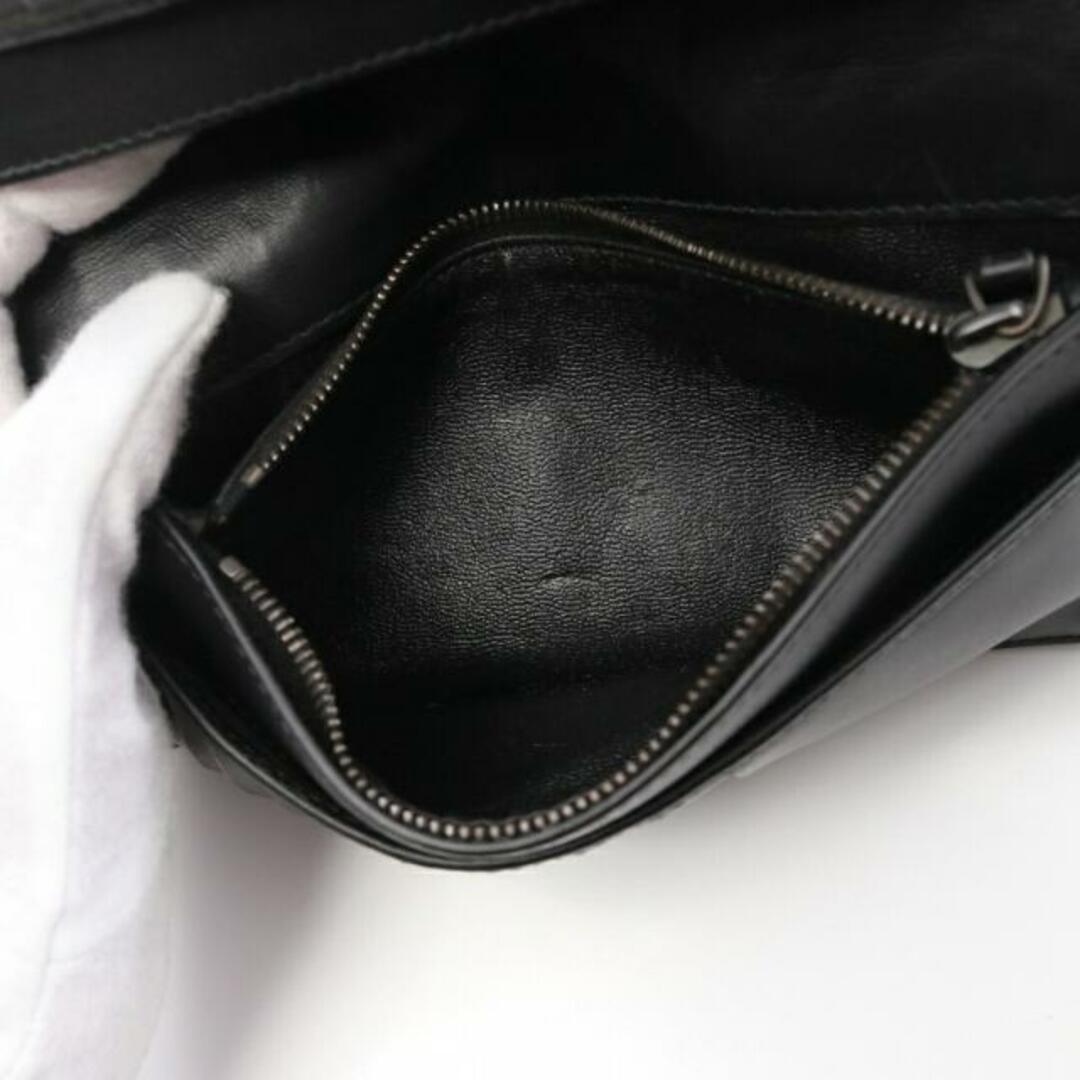 Bottega Veneta(ボッテガヴェネタ)のイントレチャート 二つ折り長財布 レザー ブラック メンズのファッション小物(折り財布)の商品写真