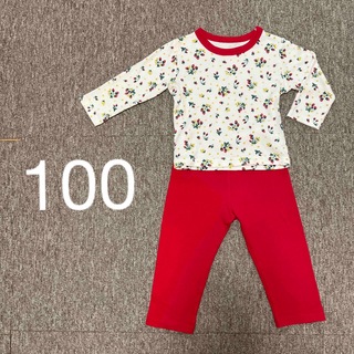 ニシマツヤ(西松屋)のベビー用パジャマ　いちご　100(パジャマ)