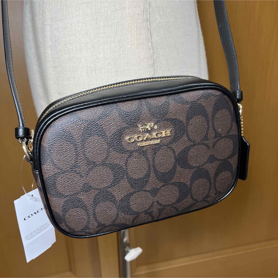 超美品　COACH コーチ シグネチャー ショルダーバッグ カメラバッグ