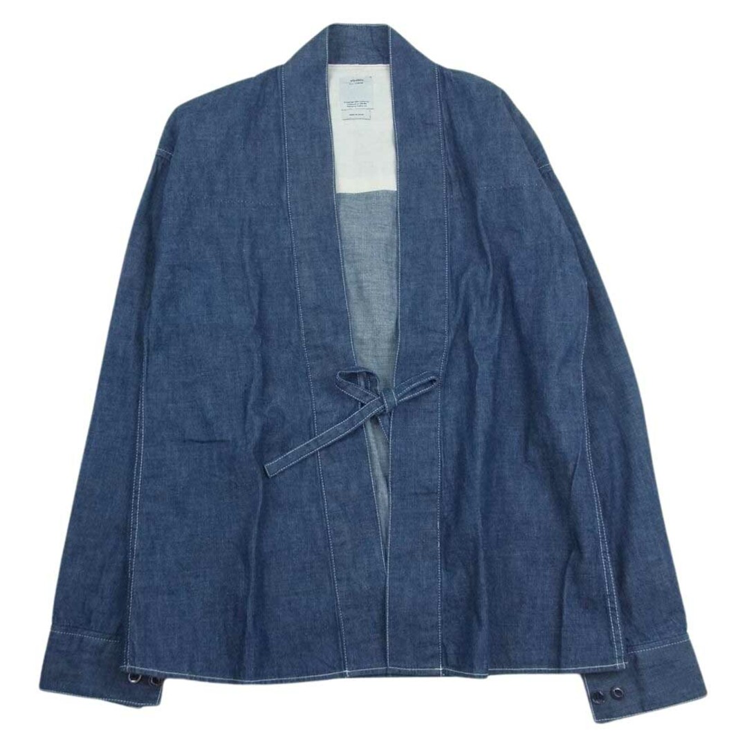 VISVIM ビズビム 長袖シャツ 14AW 0114405007001 SS LHAMO SHIRT ONE WASH ラモシャツ ワンウォッシュ デニム シャツ インディゴブルー系 2