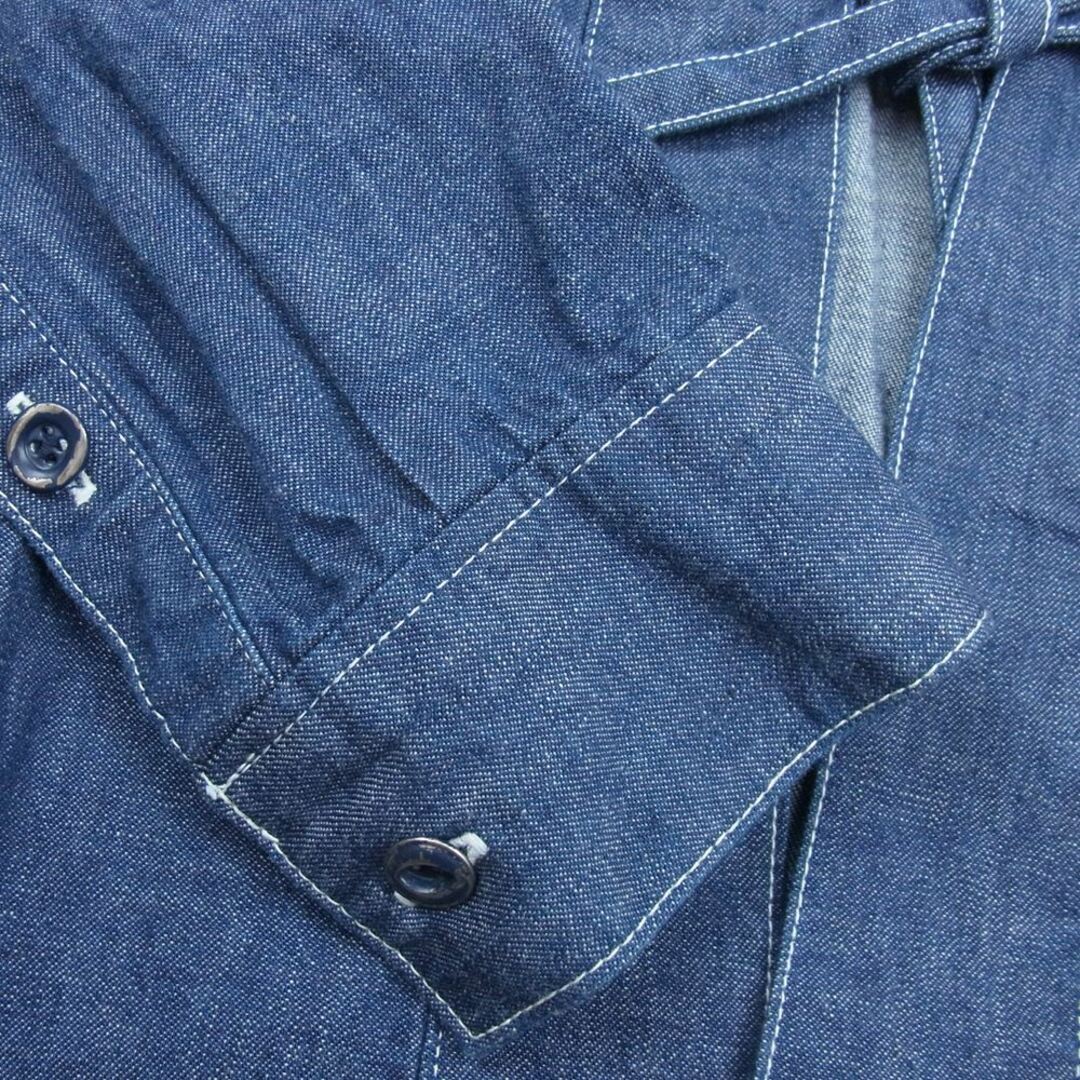 VISVIM ビズビム 長袖シャツ 14AW 0114405007001 SS LHAMO SHIRT ONE WASH ラモシャツ ワンウォッシュ デニム シャツ インディゴブルー系 2