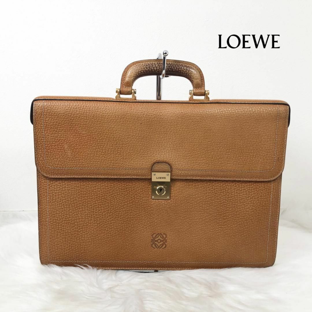 LOEWE ロエベ レザー アナグラム ビジネスバッグ ハンドバッグ | フリマアプリ ラクマ