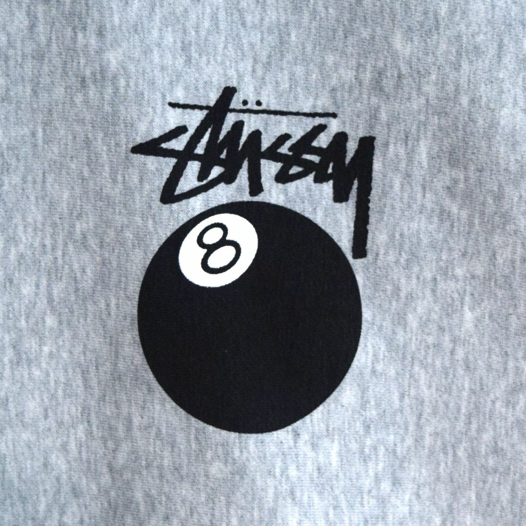 【新品】 STUSSY 8ボール スウェット グレー L