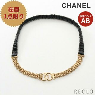 シャネル(CHANEL)のココマーク ベルト レザー ブラック ゴールド金具 A22S(ベルト)