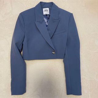 ZARA ショートジャケットジッパー　クロップド丈　ショート丈　アウター