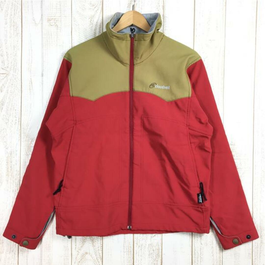 MENMENs S  クラウドベイル 2004 ヘッドウォール ジャケット Headwall Jacket ソフトシェル フリース ゴアウィンドストッパー ブランド消滅 入手困難 CLOUDVEIL 3620 レッド系