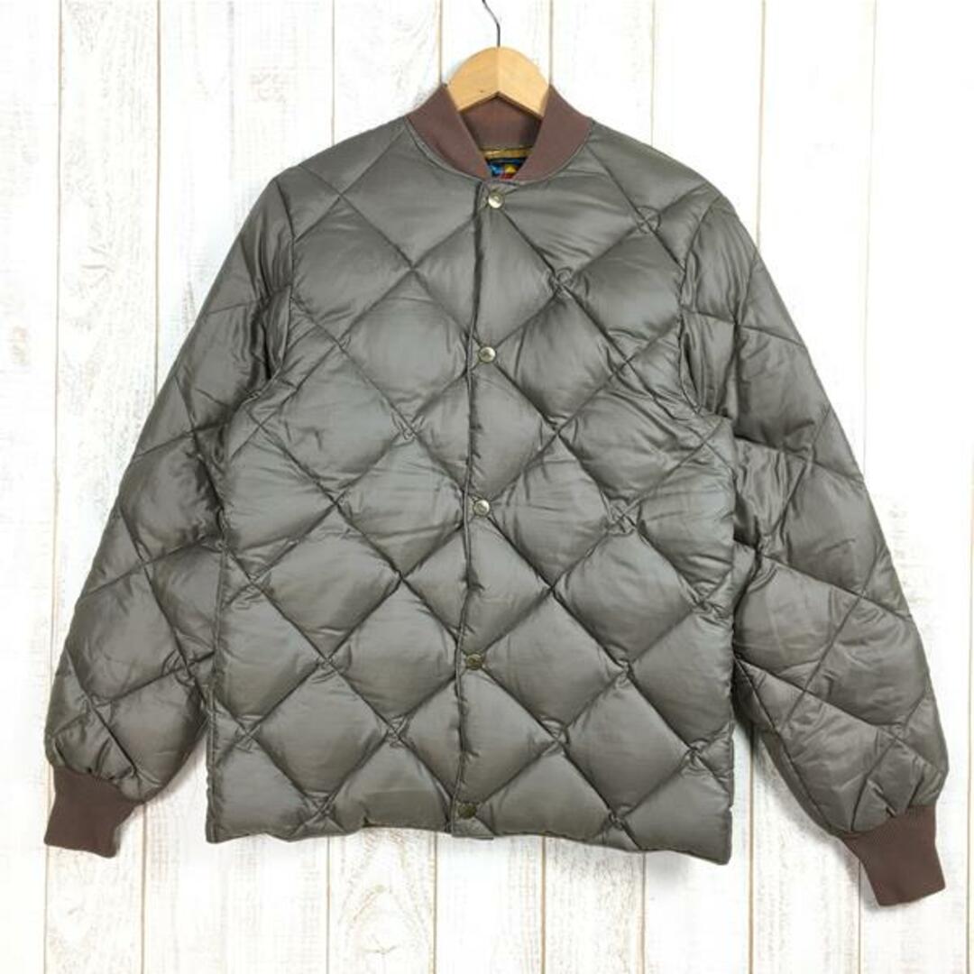 MENs 38  エディーバウアー 1960s ダイヤモンド キルト ダウン ジャケット Diamond Quilt Down Jacket ビンテージ オリジナル スカイライナータイプ 旧タグ 入手困難 EDDIE BAUER ブラウン系