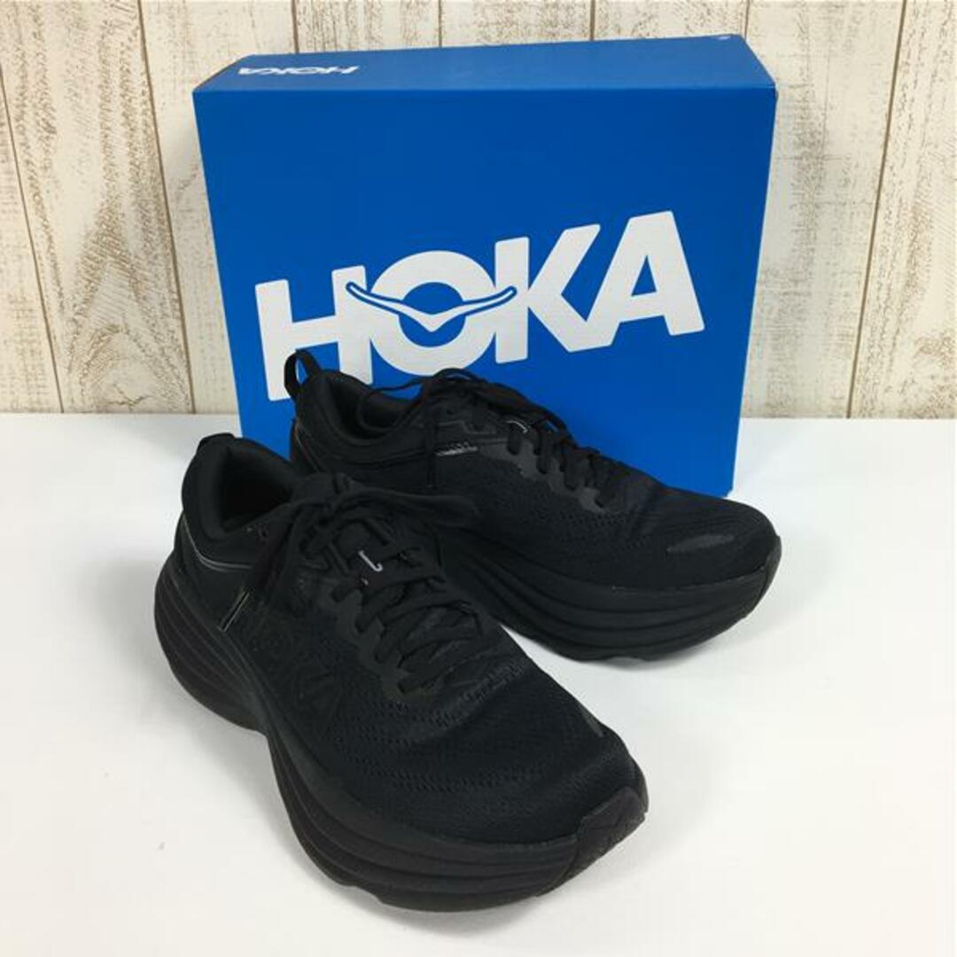 MENs 27.0cm  ホカ オネオネ ボンダイ 8 BONDI 8 ロードランニングシューズ HOKA ONEONE 1123202 BBLC ブラック系