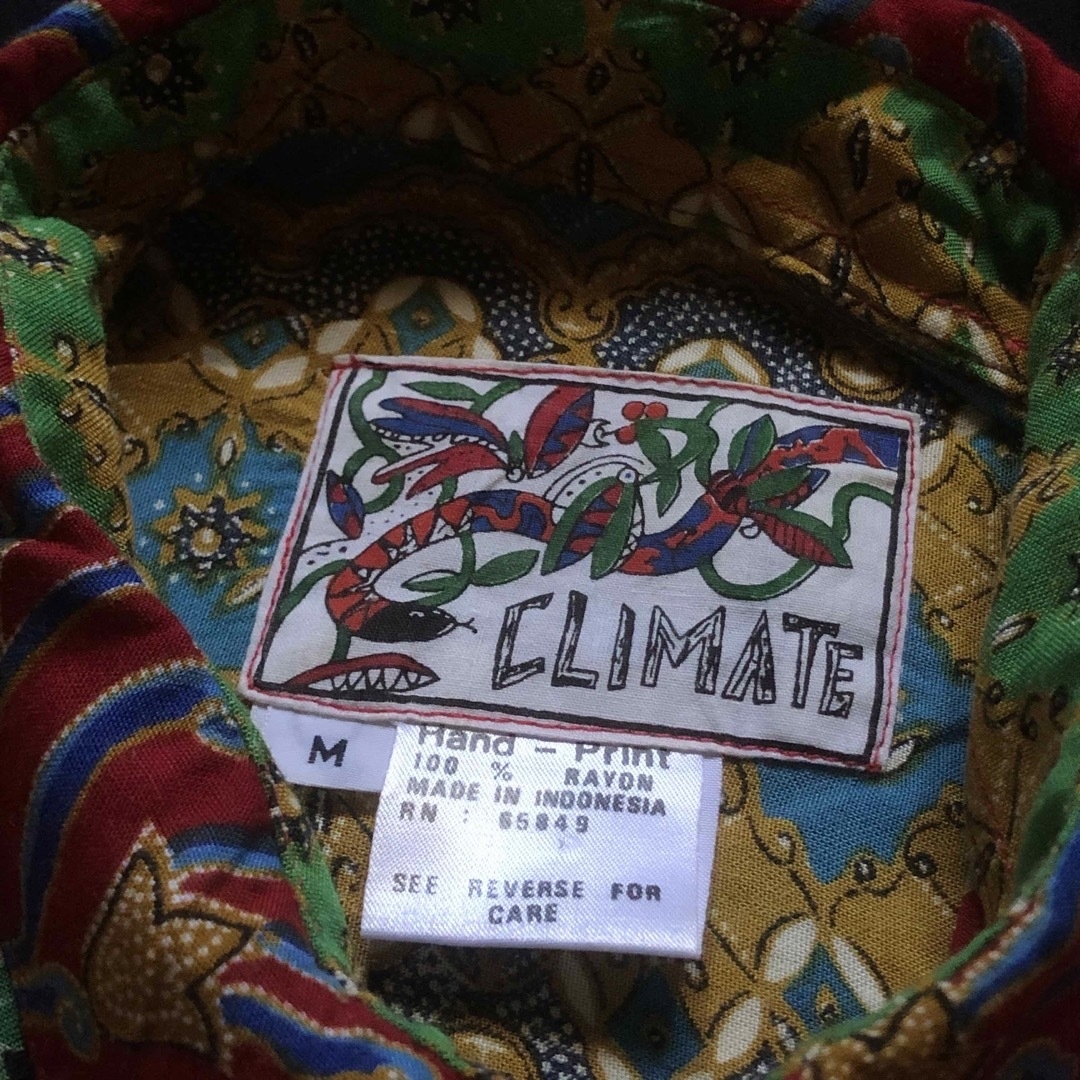 ART VINTAGE(アートヴィンテージ)のdeadstock 80s CLIMATE でろんでろんレーヨン 花柄総柄シャツ メンズのトップス(シャツ)の商品写真