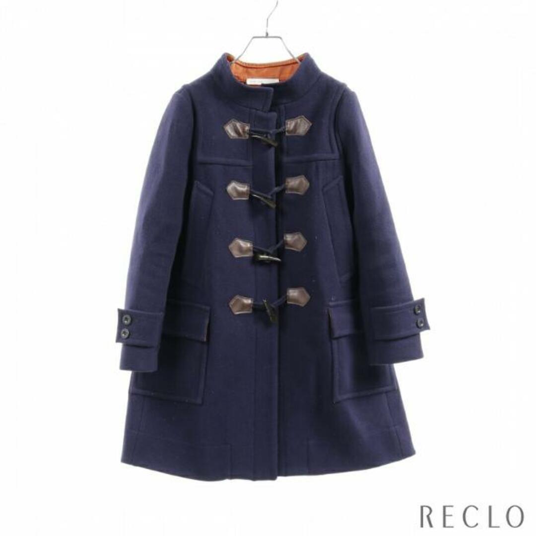 sacai luck(サカイラック)の ダッフルコート ウール ネイビー レディースのジャケット/アウター(ダッフルコート)の商品写真