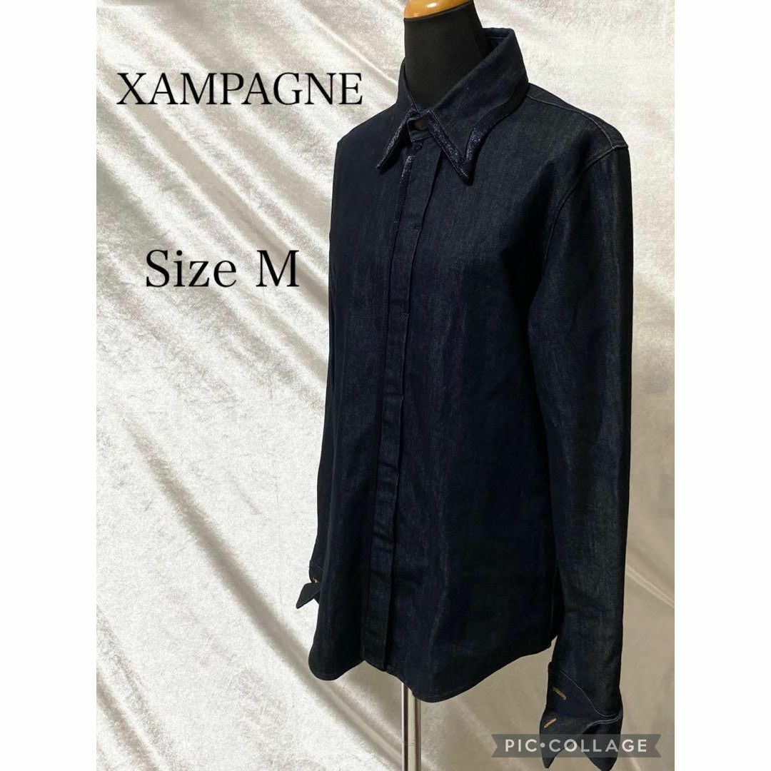 【美品】Xampagne シャンパン　デニムシャツ　サイズM