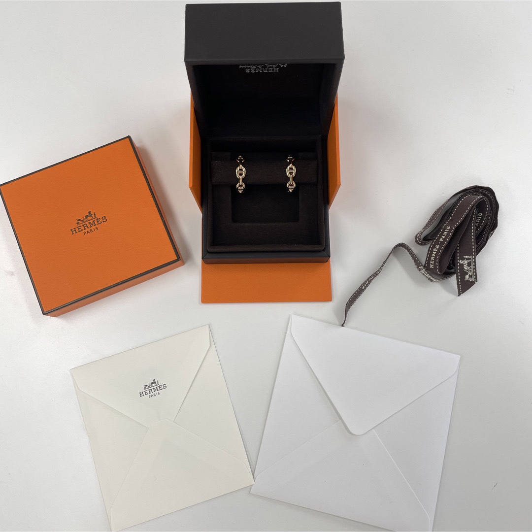 Hermes(エルメス)のHERMES エルメス シェーヌダンクルアンシェネ ピアス K18PG新品 レディースのアクセサリー(ピアス)の商品写真