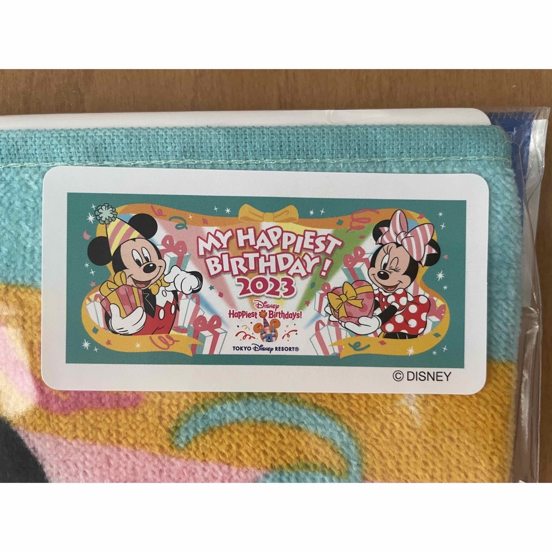 Disney(ディズニー)のTDR2023バースデーロゼット&タオルセット エンタメ/ホビーのおもちゃ/ぬいぐるみ(キャラクターグッズ)の商品写真