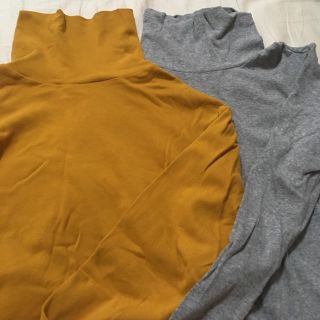 ユニクロ(UNIQLO)のタートルネック 2点セット(カットソー(長袖/七分))