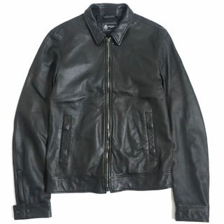 美品　DOLCE\u0026GABBANAドルガバ ジャケットノーカラー　ブルゾン　レザー