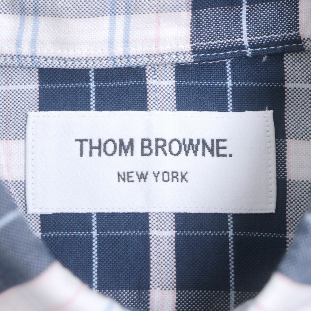 THOM BROWNE - 極美品▽THOM BROWNE トムブラウン チェック柄 ボタン
