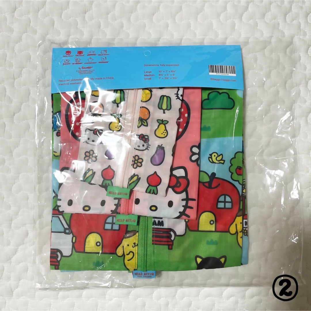 Baggu × サンリオ　3Dジップセット　ハローキティ　＆　フレンズ 3
