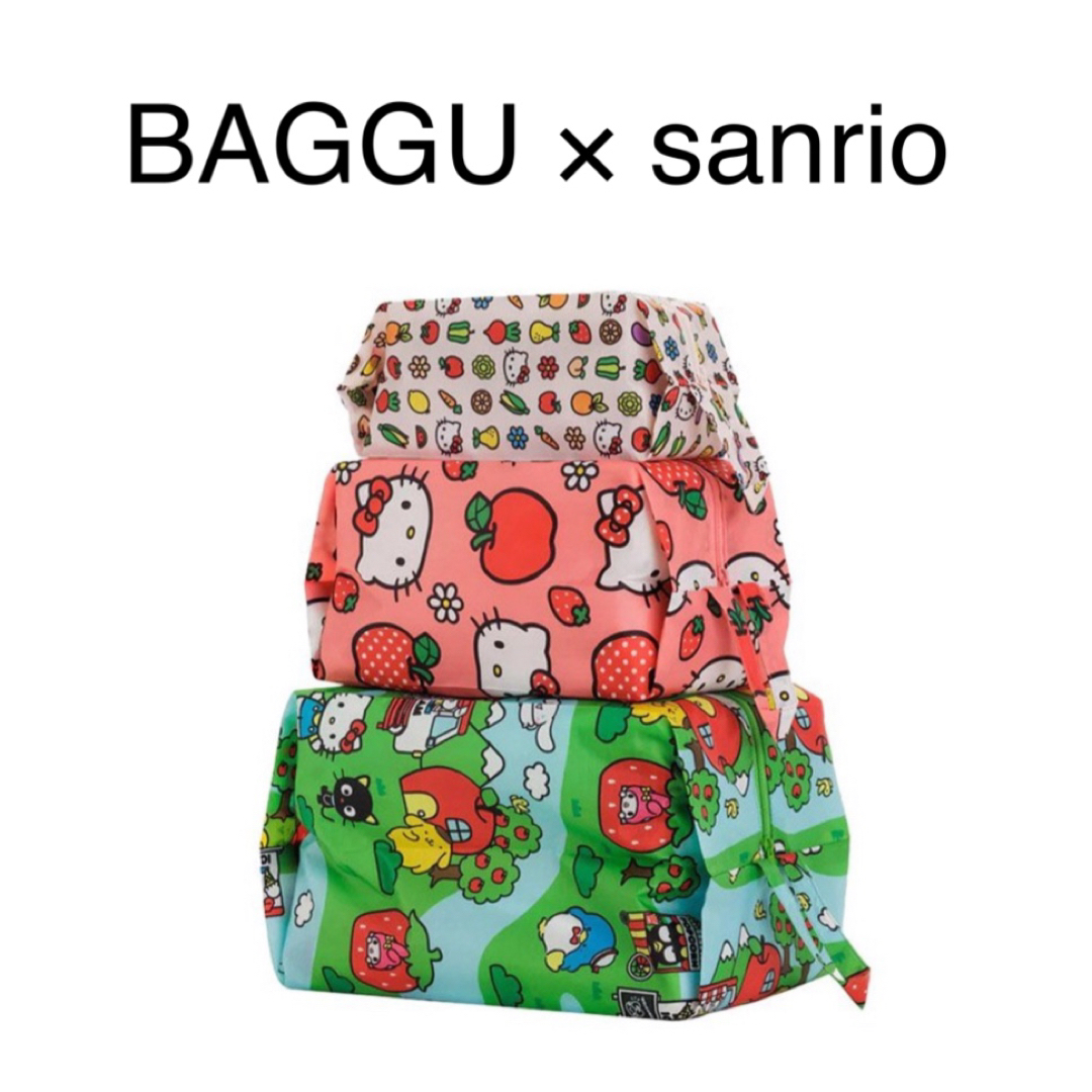 Baggu × サンリオ　3Dジップセット　ハローキティ　＆　フレンズ