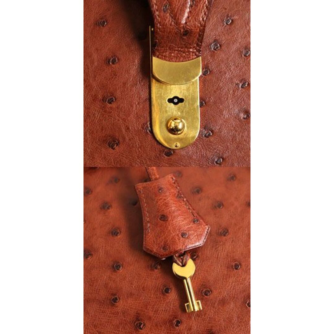 Hermes - 美品▽HERMES エルメス オーストリッチ ゴールド金具