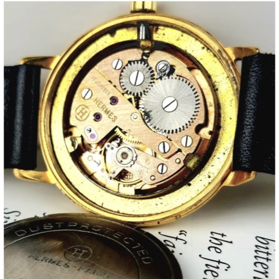 【一目惚れ】OH済 HERMES PARIS エルメス 14KGP 腕時計 1