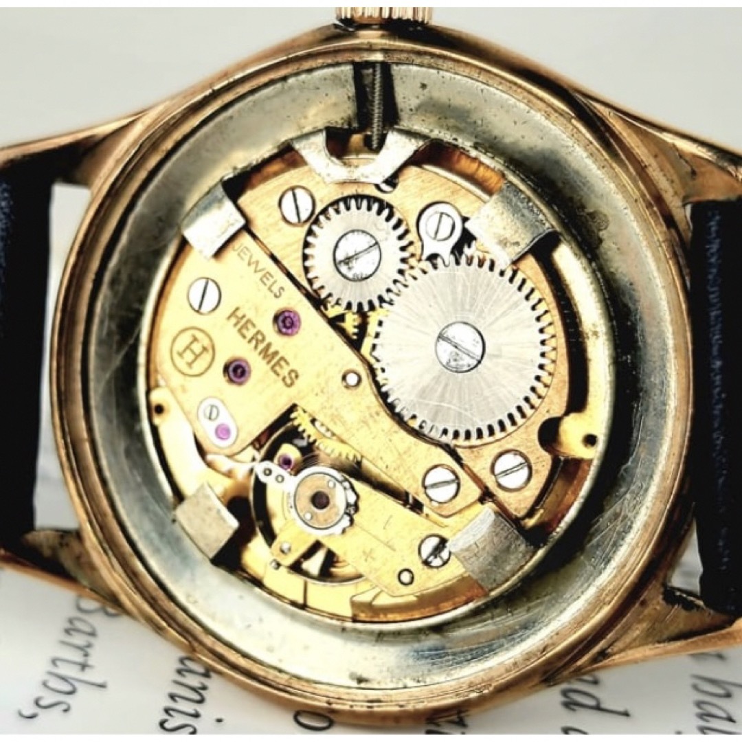 Hermes(エルメス)の【一目惚れ】OH済 HERMES PARIS エルメス 14KGP 腕時計 2 メンズの時計(腕時計(アナログ))の商品写真