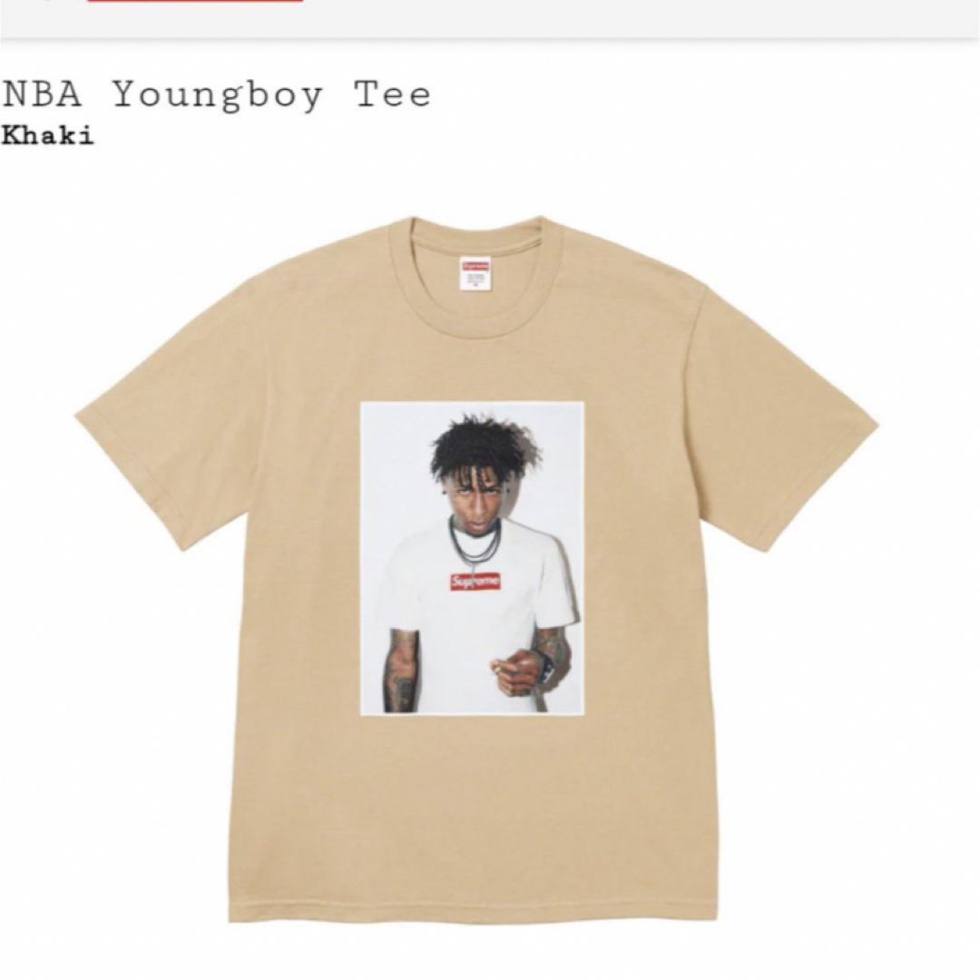 supreme 23fw nba youngboy tee ネイビー