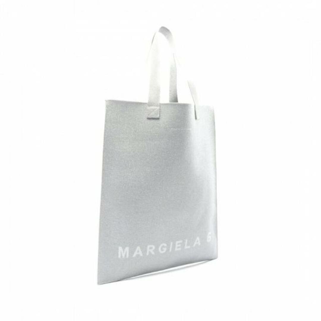 Maison Martin Margiela(マルタンマルジェラ)のMILANO TOTE ロゴ ハンドバッグ トートバッグ ファブリック シルバー ラメ レディースのバッグ(トートバッグ)の商品写真