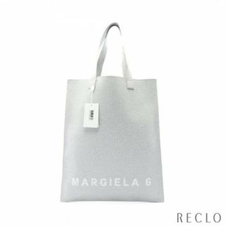 マルタンマルジェラ(Maison Martin Margiela)のMILANO TOTE ロゴ ハンドバッグ トートバッグ ファブリック シルバー ラメ(トートバッグ)