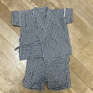 甚平 男の子 無印  size110 チェック柄(甚平/浴衣)