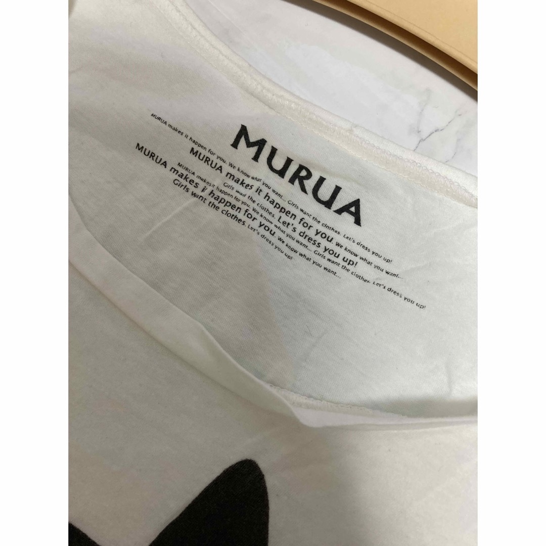 MURUA(ムルーア)のMURUAムルーア白ロンTチュニック レディースのトップス(Tシャツ(長袖/七分))の商品写真