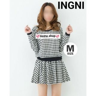 イング(INGNI)のINGNI チェック セットアップ 長袖 トップス   スカート(ミニワンピース)