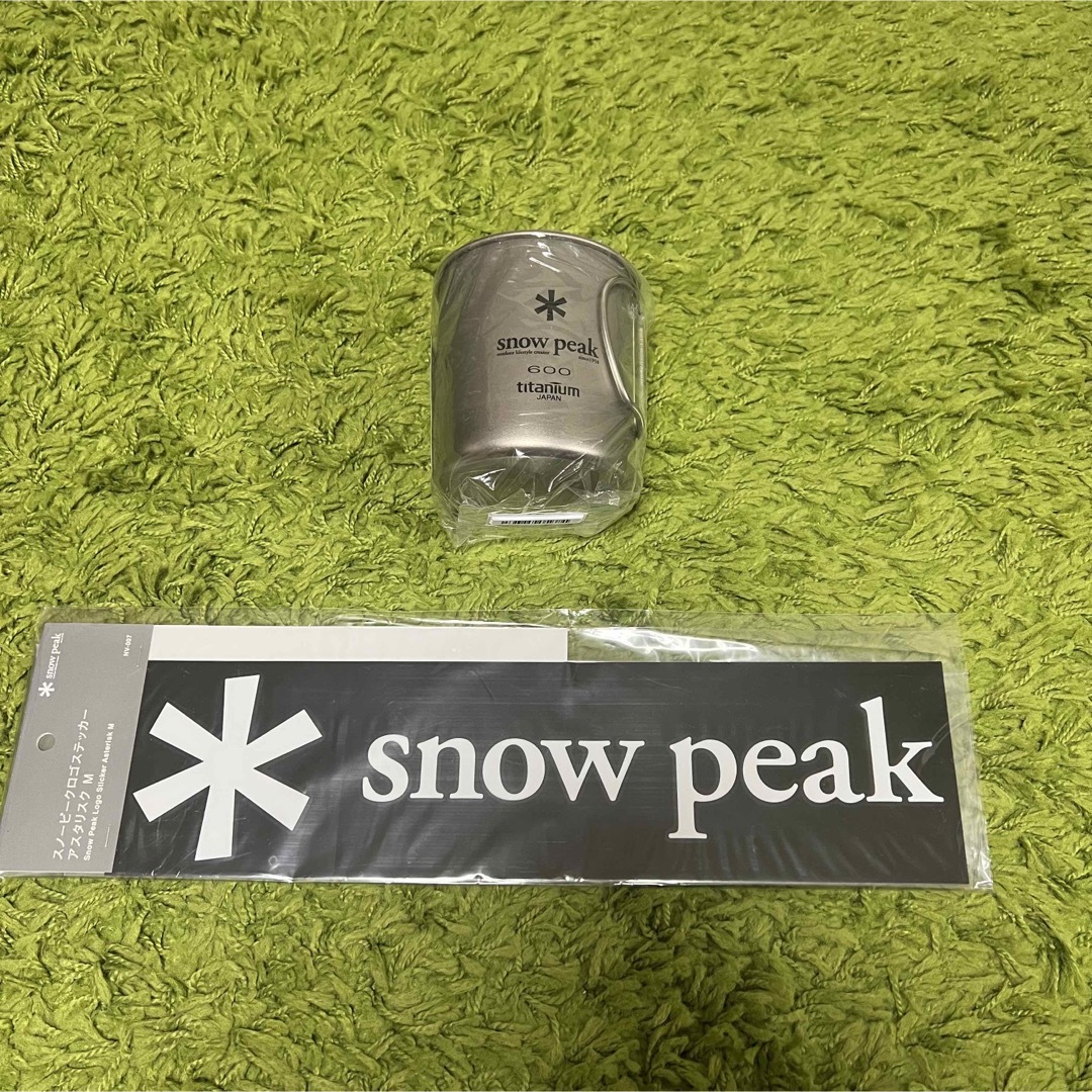 snow peak スノーピーク チタンシングル600 ステッカーアスタリスクM