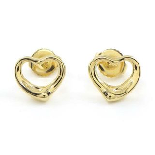 ティファニー(Tiffany & Co.)のティファニー Tiffany & Co. ピアス オープン ハート 60018073 K18YG 【中古】(ピアス)