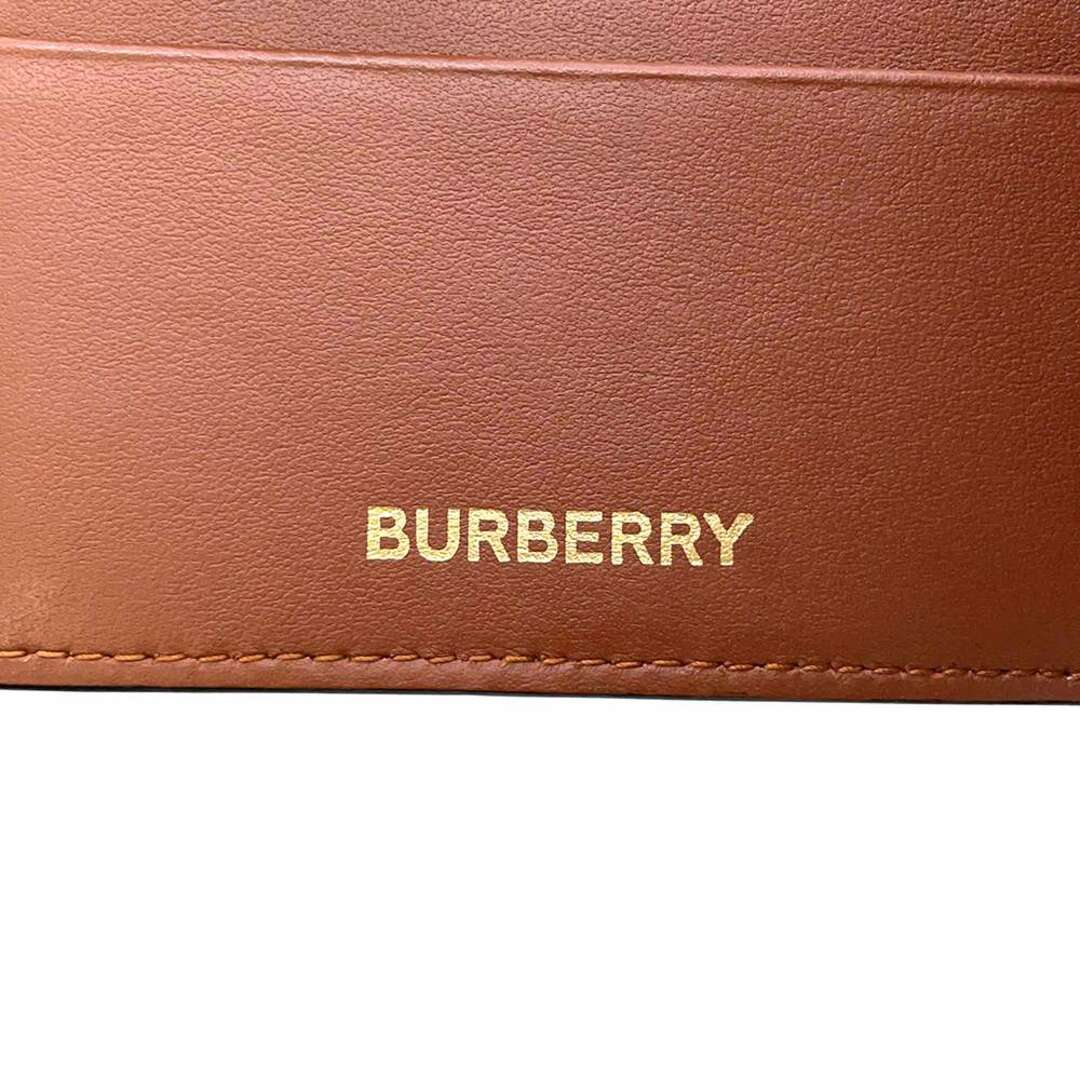 BURBERRY - バーバリー 二つ折り財布 TBモノグラム 札入れ レザー